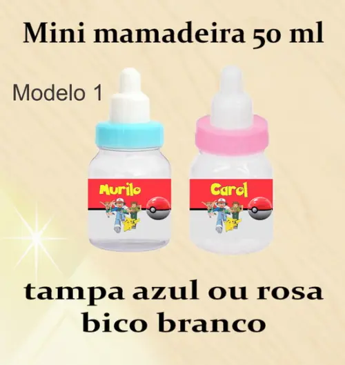 Mini Mamadeira-pokemon