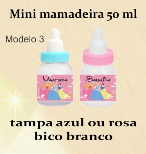 Mini Mamadeira-princesas
