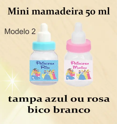 Mini Mamadeira-princesas