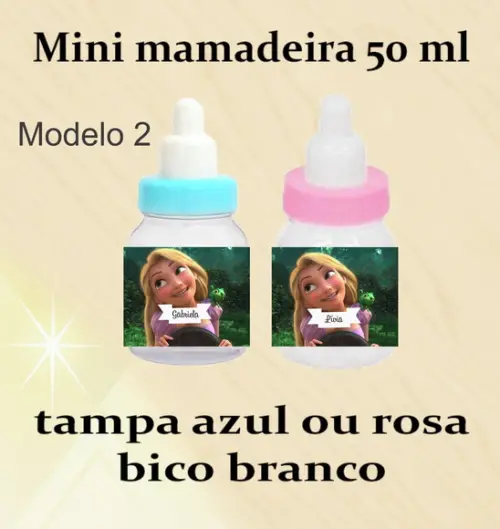 Mini Mamadeira-rapunzel