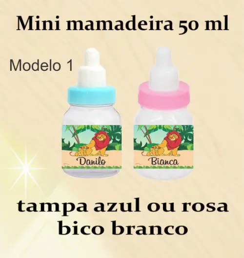 Mini Mamadeira-rei Leão