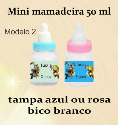 Mini Mamadeira-shrek