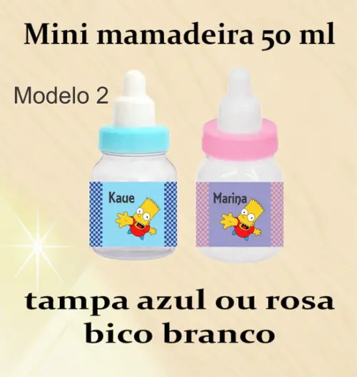 Mini Mamadeira-simpson
