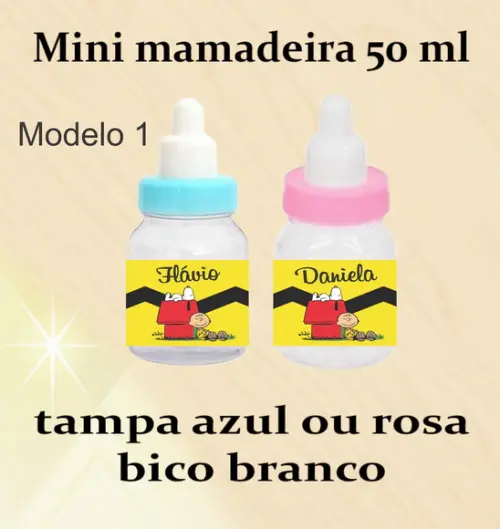 Mini Mamadeira-snoopy