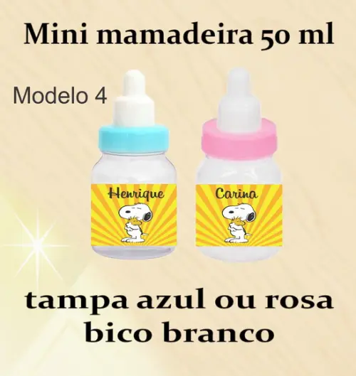 Mini Mamadeira-snoopy