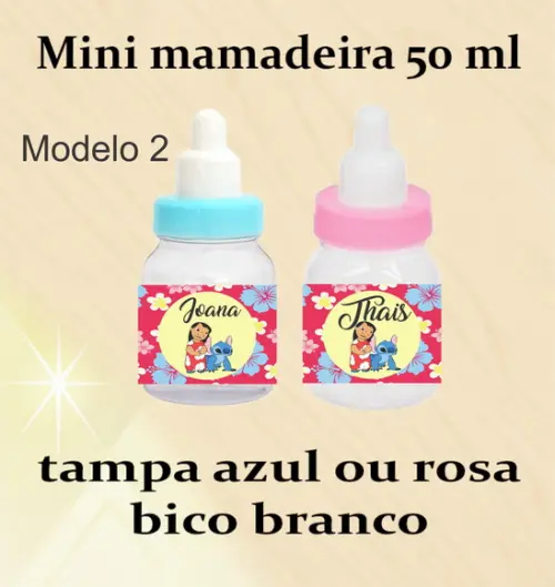 Mini Mamadeira-stitch e Lilo