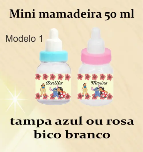 Mini Mamadeira-stitch e Lilo