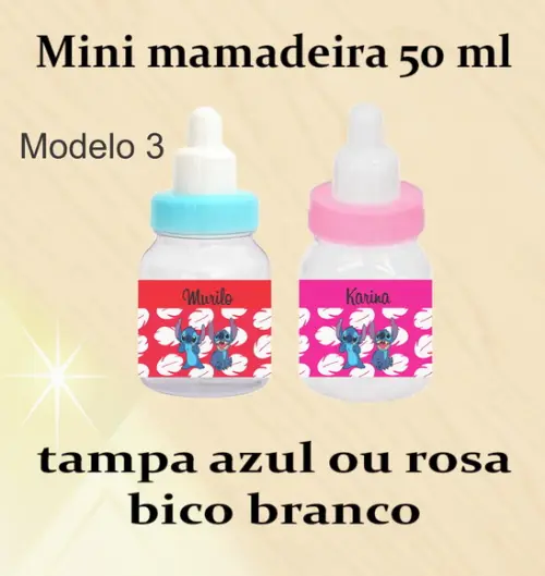 Mini Mamadeira-stitch e Lilo
