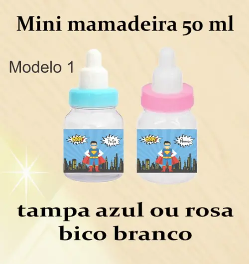 Mini Mamadeira-super Heroi