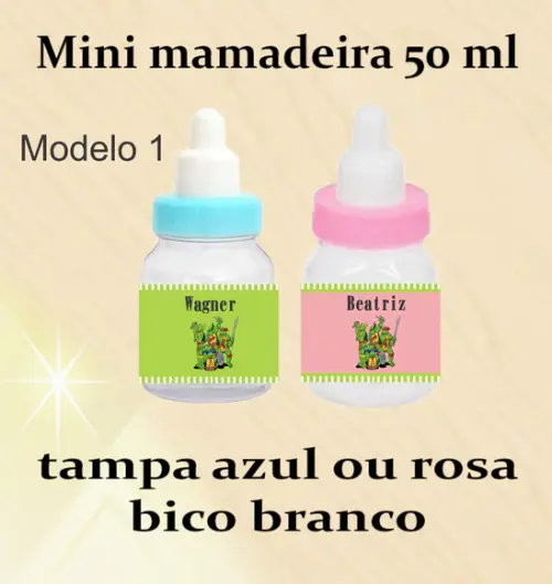 Mini Mamadeira-tartaruga Ninja