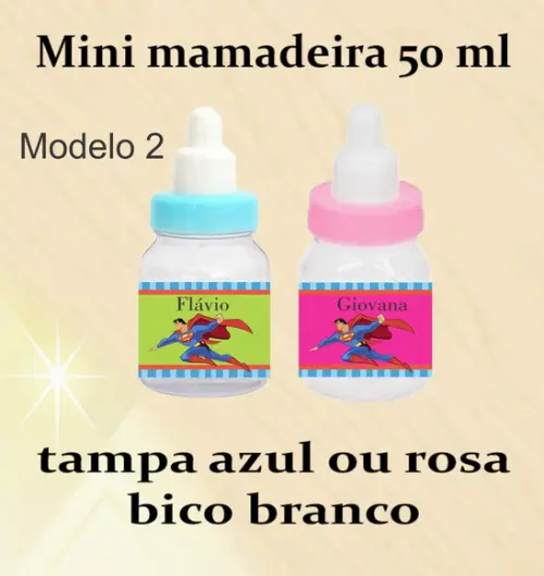Mini Mamadeira-super Homem
