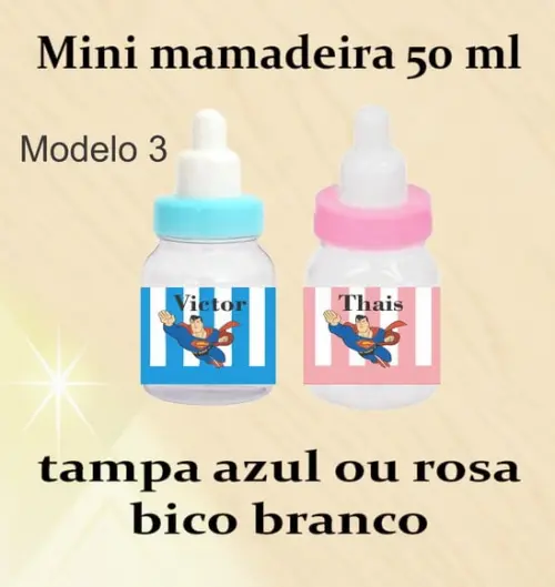 Mini Mamadeira-super Homem