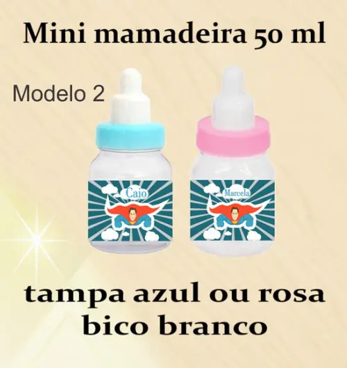 Mini Mamadeira-super Heroi