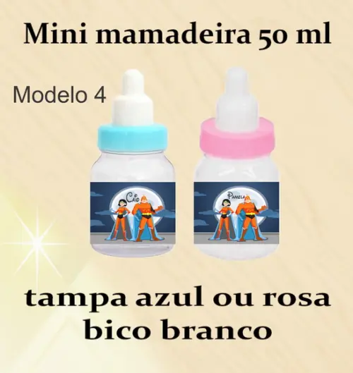 Mini Mamadeira-super Heroi