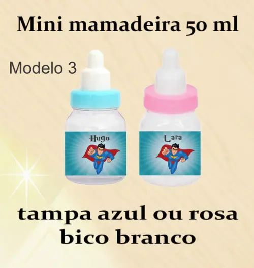 Mini Mamadeira-super Heroi