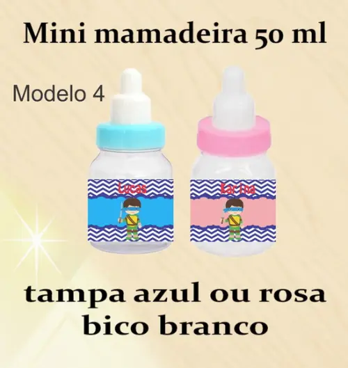 Mini Mamadeira-tartaruga Ninja