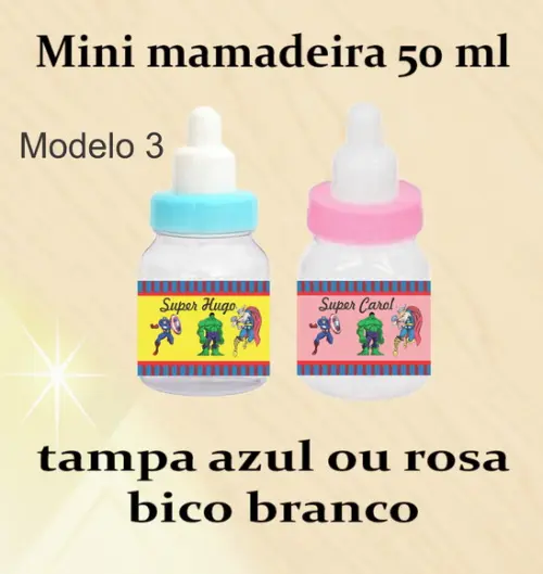 Mini Mamadeira-vingadores