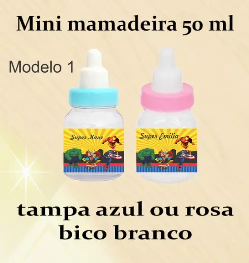 Mini Mamadeira-vingadores