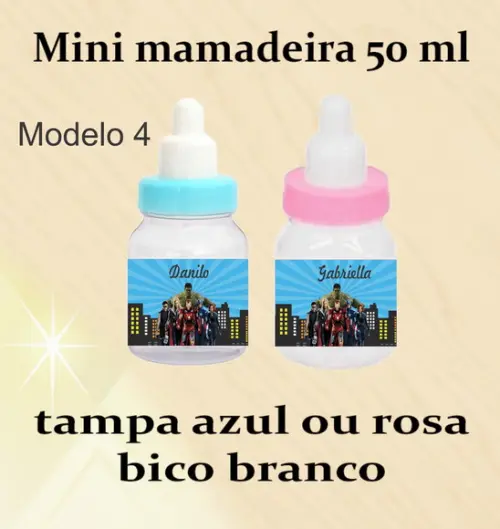 Mini Mamadeira-vingadores