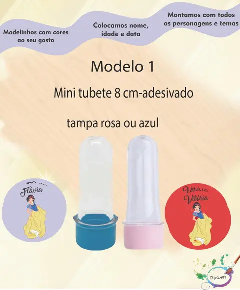Mini Tubete -branca de Neve