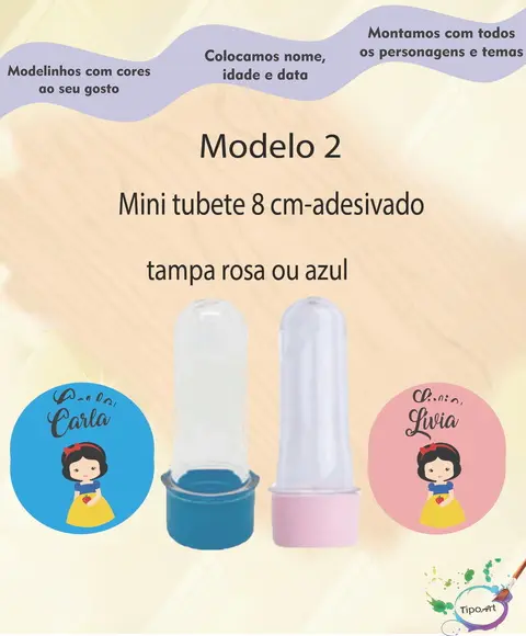 Mini Tubete -branca de Neve