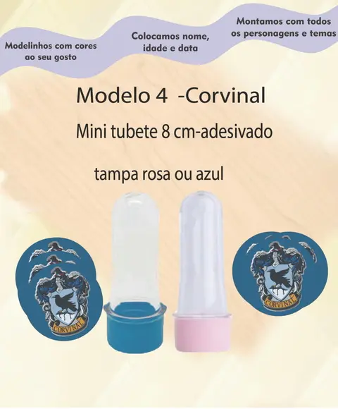 Mini Tubete -brasões Hogwarts
