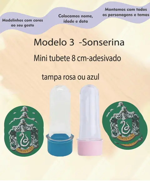 Mini Tubete -brasões Hogwarts
