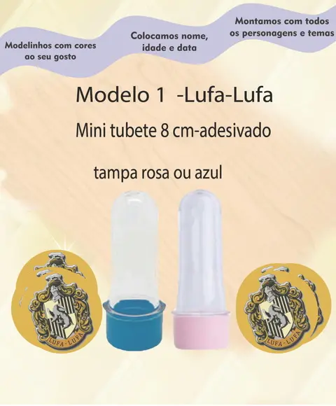 Mini Tubete -brasões Hogwarts