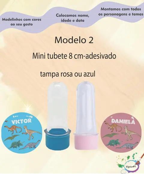 Mini Tubete -dinossauro