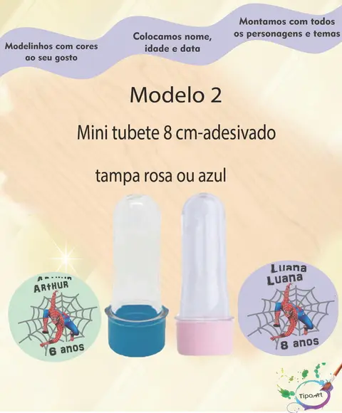 Mini Tubete -homem Aranha