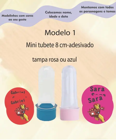 Mini Tubete -homem de Ferro