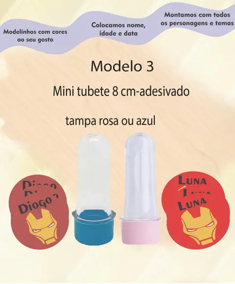 Mini Tubete -homem de Ferro