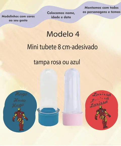 Mini Tubete -homem de Ferro