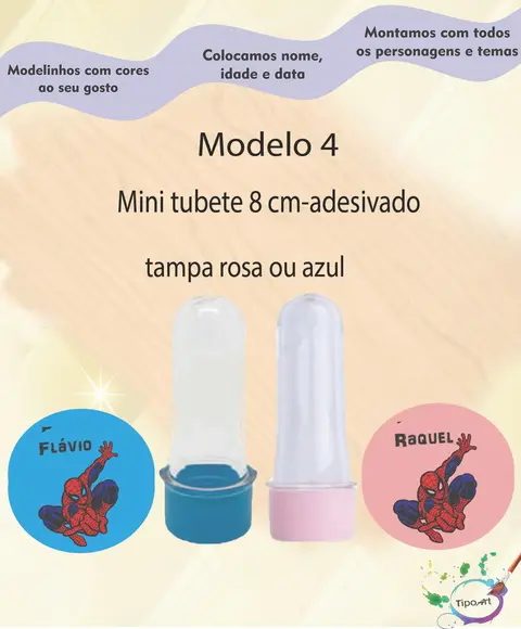 Mini Tubete -homem Aranha