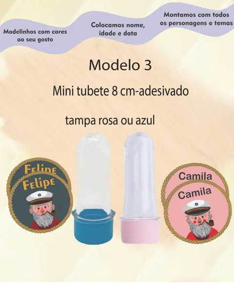 Mini Tubete -marinheiro