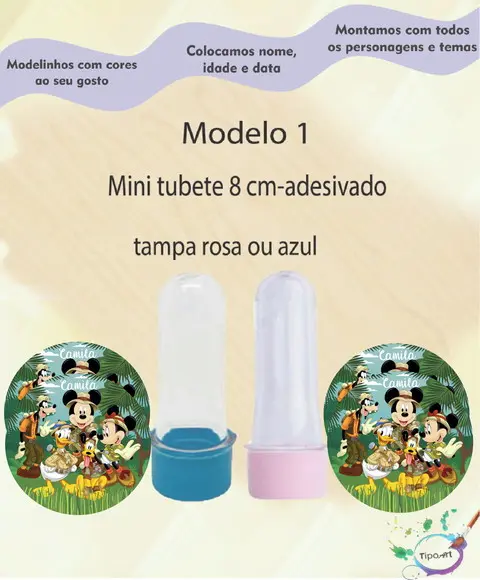 Mini Tubete -mickey Safari