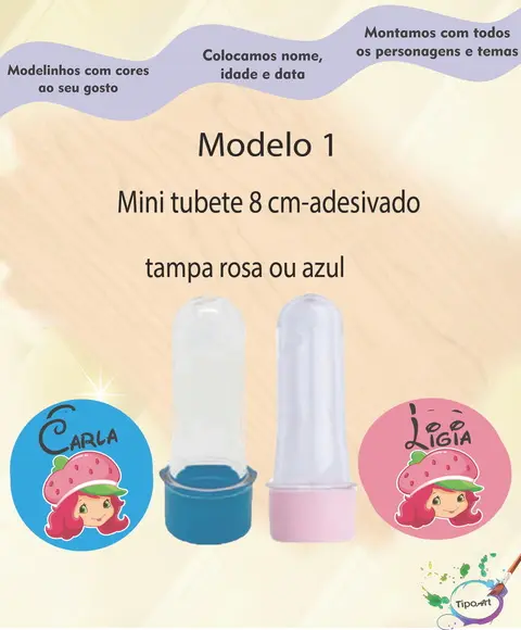 Mini Tubete -moranguinho