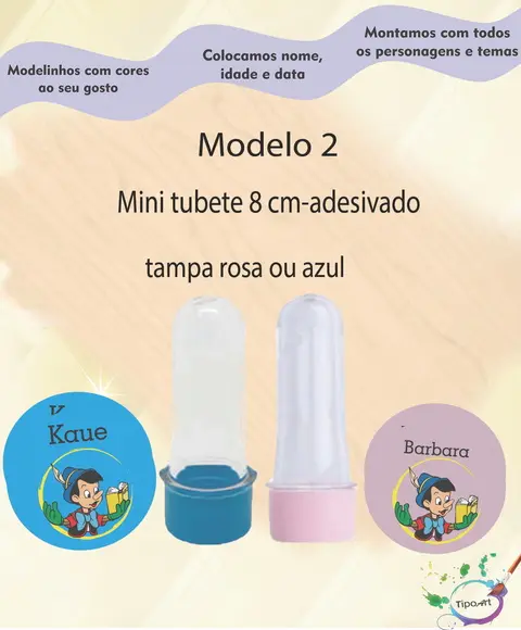 Mini Tubete -pinóquio