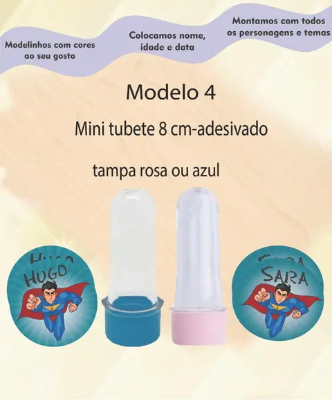 Mini Tubete -super Heroi