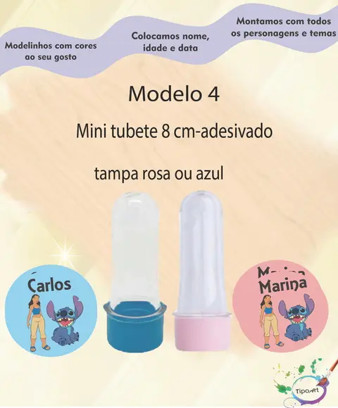 Mini Tubete -stitch e Lilo