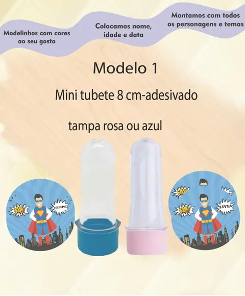 Mini Tubete -super Heroi