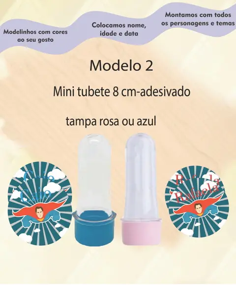 Mini Tubete -super Heroi