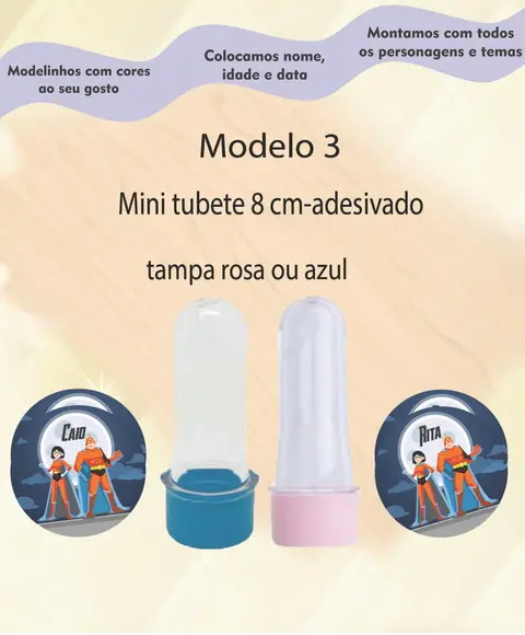 Mini Tubete -super Heroi