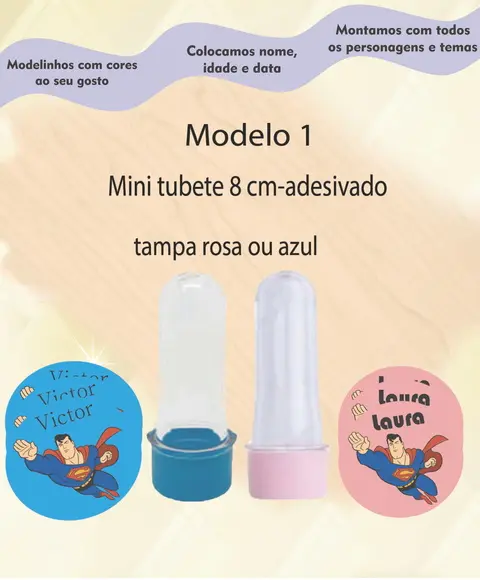 Mini Tubete -super Homem