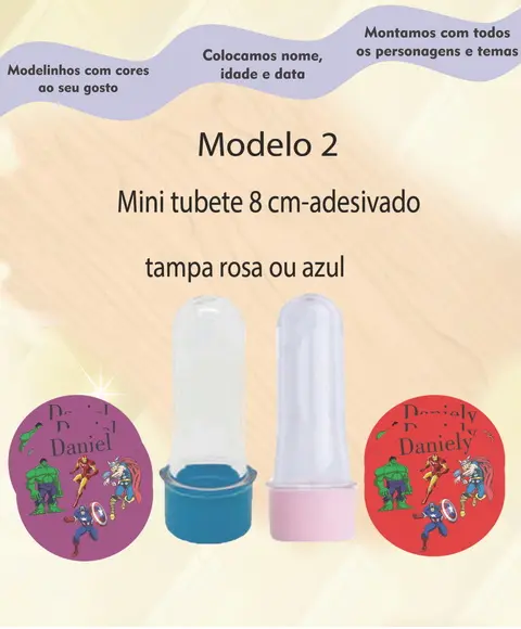 Mini Tubete -vingadores