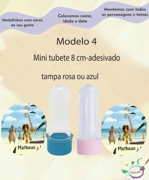 Mini Tubete 8 cm