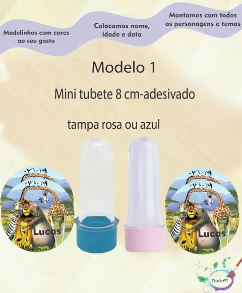Mini Tubete 8 cm