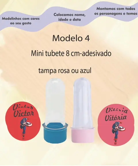 Mini Tubete 8 cm -capitão America