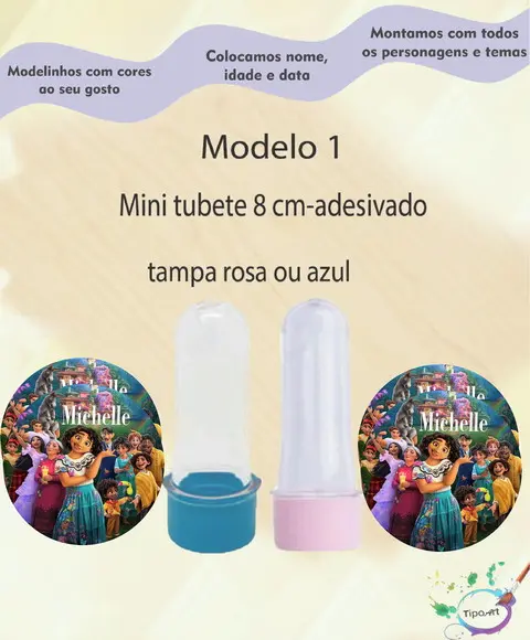 Mini Tubete 8 cm -encanto