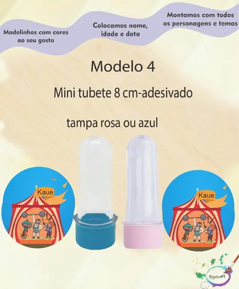 Mini Tubete 8 cm -circo